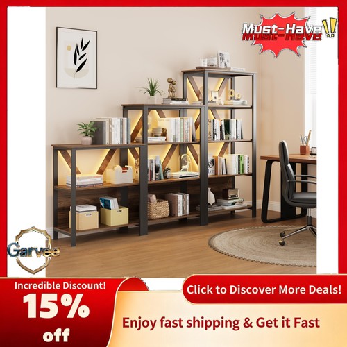 Led lights bookcase 5 tier - lights,