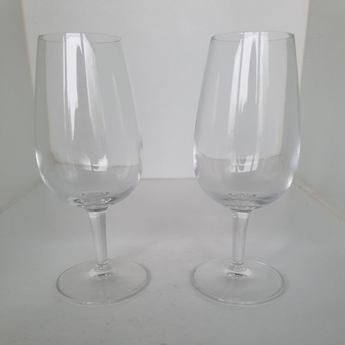 Pair vintage crystal wine - of,