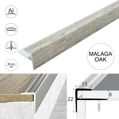 Aluminium stair nosing wood - nosing,