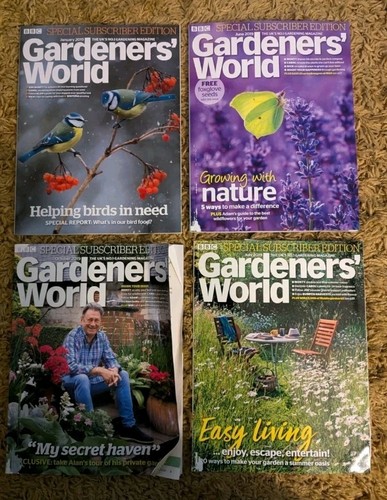 Gardeners world magazines - world, x4