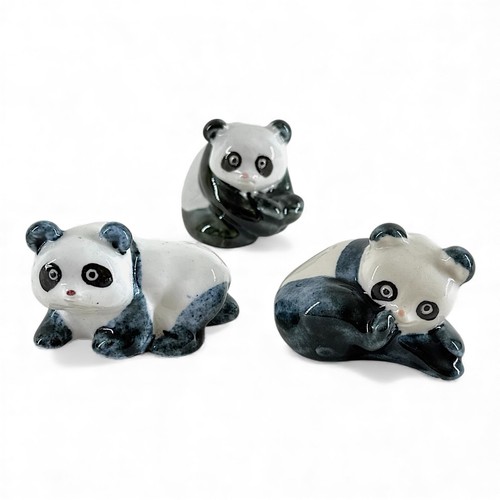 Small panda bear figurines - bear, set