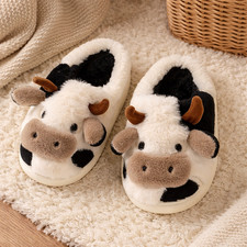 Winter Plush Cartoon Cow