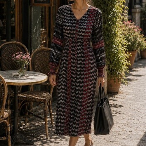 East dress black - black, multi