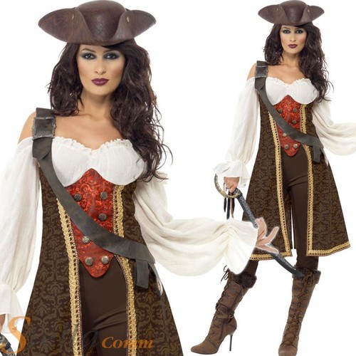 Ladies deluxe pirate costume - ladies,