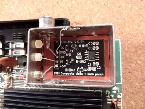 Zx81 composite video mod with - composite,
