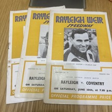 Rayleigh Speedway-3 Programmes 1956 Season Versus Coventry/Southampton