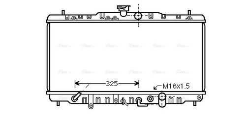 Ava coolant radiator hda2063 - coolant,