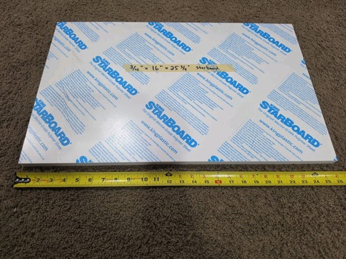King starboard white x - king,
