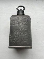 VINTAGE SMALL PEWTER DRINKING FLASK