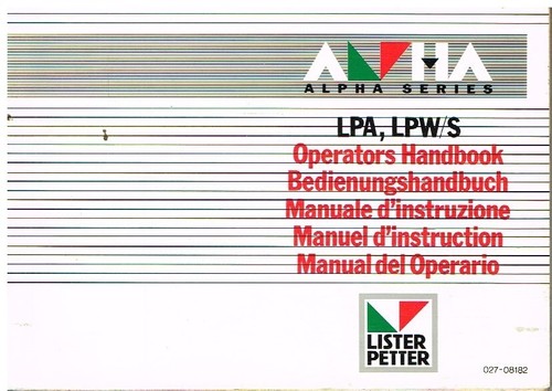 Lister petter lpa - lister,
