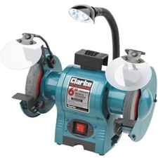 Clarke 6" Bench Grinder With Lamp