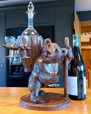 LARGE RARE BLACK FOREST BEAR