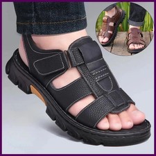 Men's Sandals Adjustable Solid