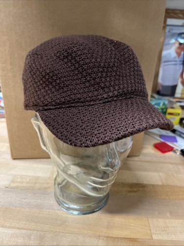 Shoes brown knit newsboy - knit,