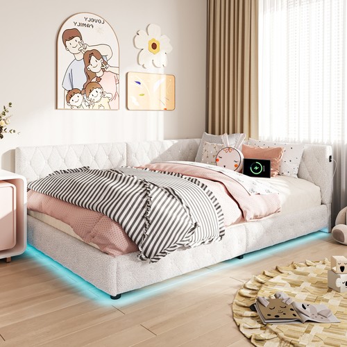 Upholstered double sofa bed - sofa,