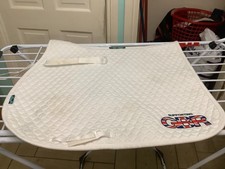 griffin hi wither quilted white saddle cloth GBR full
