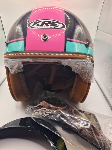Kre retro open face - face, motorcycle