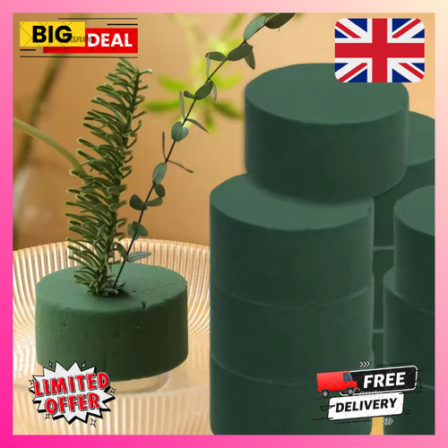 Round floral foam blocks green - floral,