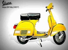 A4 Metal Sign Vespa 200 Rally 1972 03