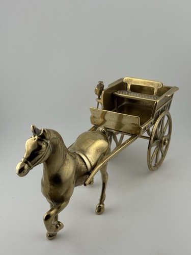 Vintage solid brass horse - brass, and