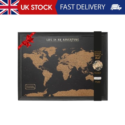 Splosh framed travel map - framed,