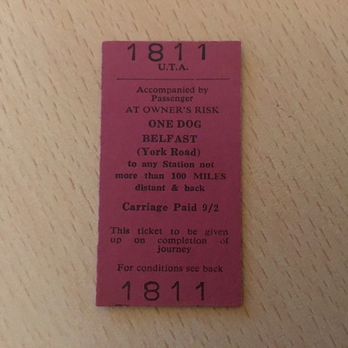 Irish railway ticket - railway, ticket;.