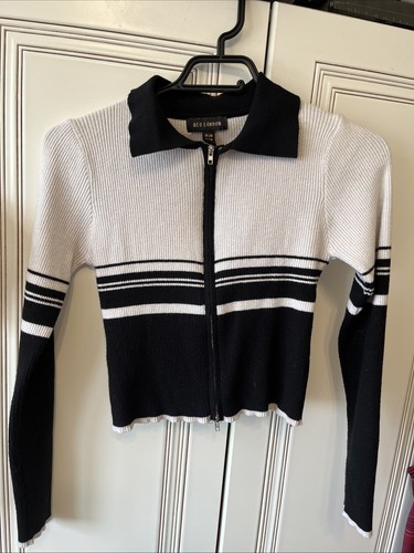 Ladies zipped cardigan qed - zipped,