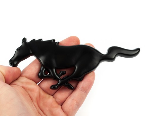 Running horse black matte - horse, 3d