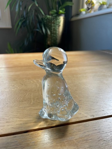 Clear glass duckling - glass, /