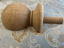 Oak Ball Newel Cap - Half Ball Newel Cap