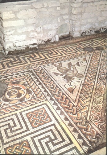 Chedworth roman villa mosaic - villa,