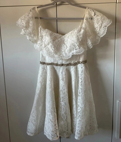 Beautiful white lace wedding - white,