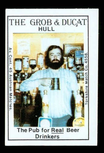Matchbox label pub the grob - matchbox,