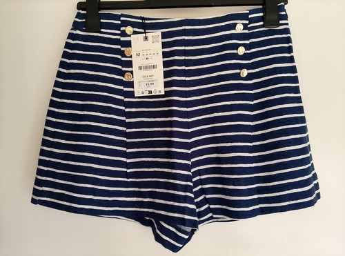 Zara navy blue white - blue, stripe