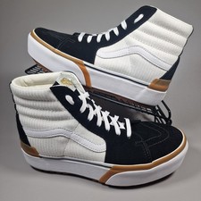 Vans Trainers Womens Size 6 Sk8-Hi Stacked Black Marshmallow Platform Shoes 