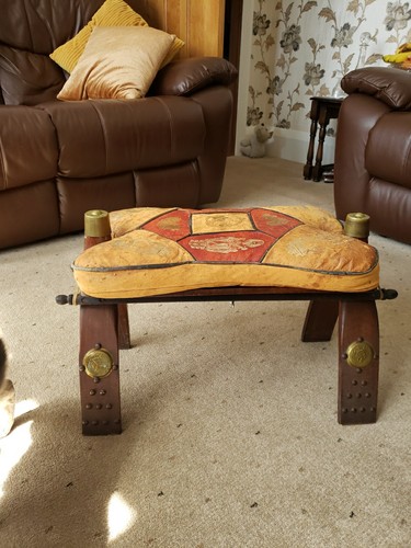 Egyptian camel saddle stool - egyptian,