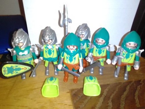 Playmobil green dragon knights - green,