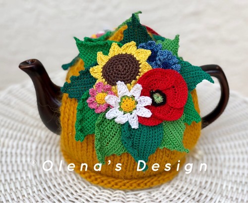 Handmade knitted wool tea - wool,
