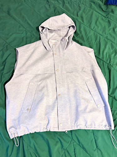 Zara grey hooded sleeveless - hooded,