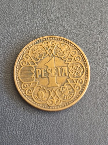 Spain peseta coin - 1, 1944
