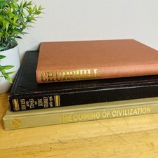 Home Decor Book Bundle x 3 Coffee Table Beautiful Curated Brown/Beige Mixed Lot