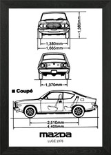 BNW Mazda Luce 1976 Framed