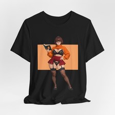 Sexy Velma T-Shirt, Anime Waifu Pin-Up Tee, Retro Nerdy Girl T-Shirt