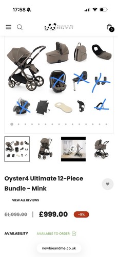 Oyster 3travel system - oyster,
