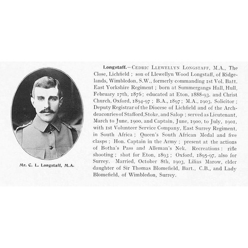 Cedric llewellyn longstaff - llewellyn,