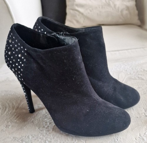 Black stiletto shoe boots - stiletto,