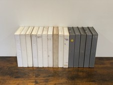 15x EMPTY White Silver VHS