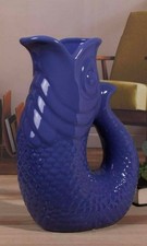 Fish glug jug - glug, blue