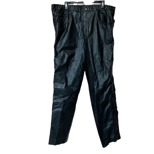Vtg addis leather pants x - pants, 42