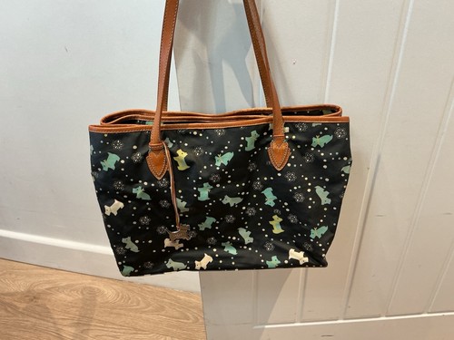 Radley black dog print bag - radley,